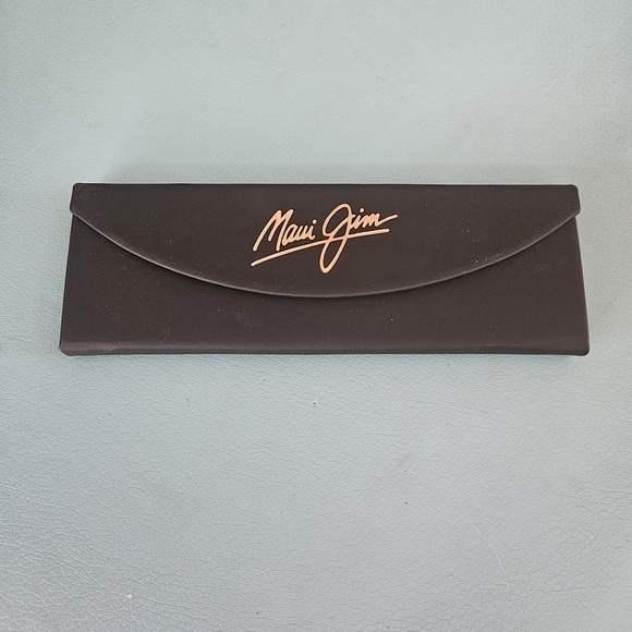 Maui Jim Black Sunglasses Case with Gold Logo - Picture 1 of 3